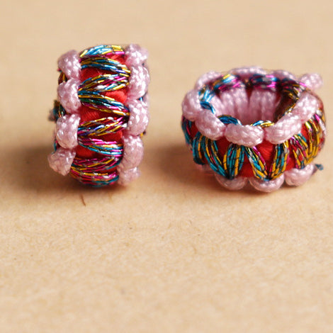 Wholesale Wreath Ring Hand Made 8MM Nylon Beads